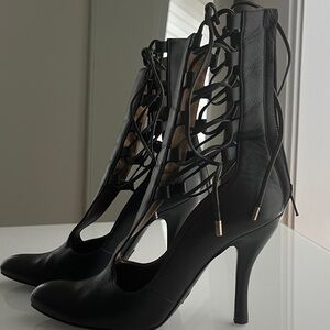 BALLY Lace-Up High Heel Ankle boots Pumps
